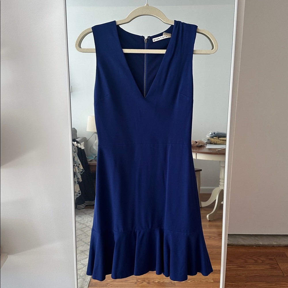 Alice + Olivia Blue Mini Dress
